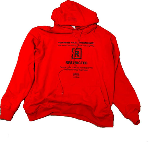 Vetements Restricted Red Hoodie