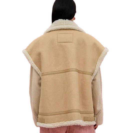 Womens-Oversized-Shearling-Leather-Vest