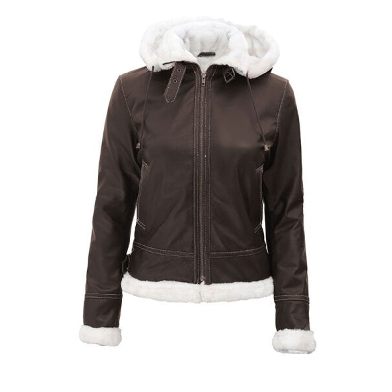 Womens Shearling Brown Jacket