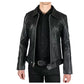 Rivet Leather Black Jacket