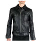 Rivet Leather Black Jacket