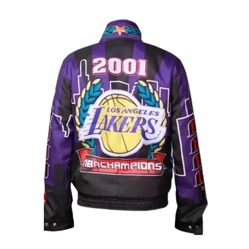 Buy LA Lakers Championship Bomber Leather Jacket