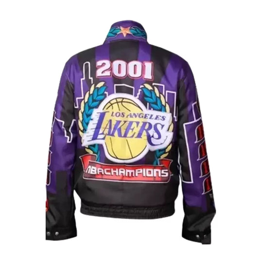 Buy LA Lakers Championship Bomber Leather Jacket