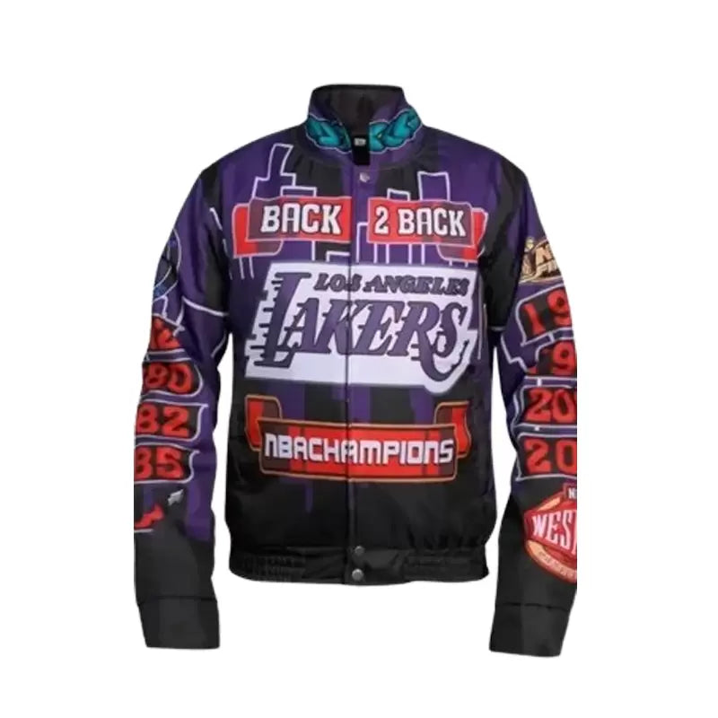 Buy LA Lakers Championship Bomber Leather Jacket