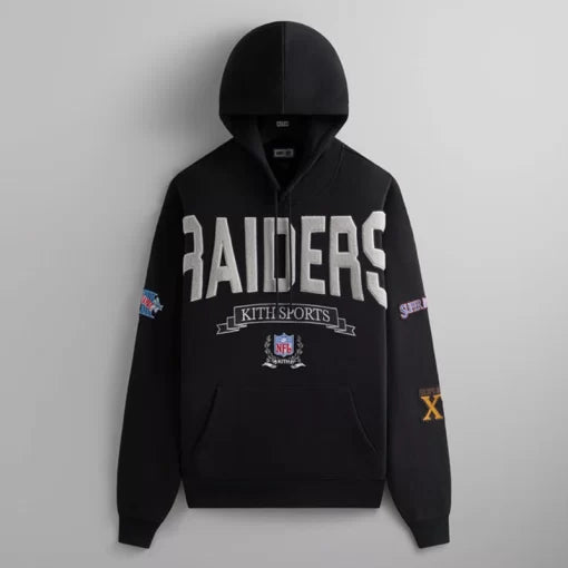 2024-Kith-x-NFL-47-Las-Vegas-Raiders-Nelson-Hoodie-Black
