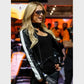 2024 Las Vegas GP Paris Hilton Black Leather Jacket