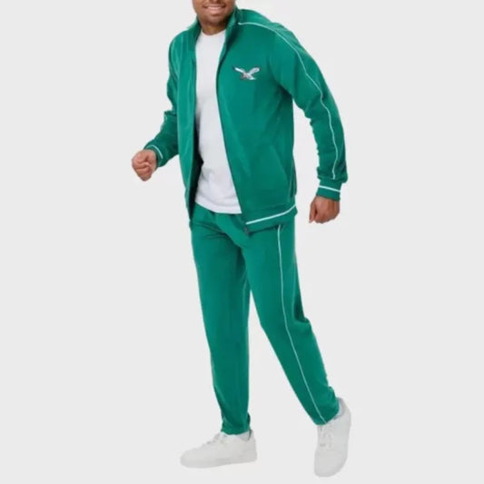 2024 Philadelphia Eagles Kelly Green Velour Tracksuit