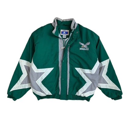 90’s Philadelphia Eagles Starter Star Puffer Jacket