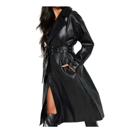 AEW Dynamite Deonna Purrazzo Leather Trench Coat