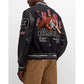AMIRI – Appliquéd Embroidered Leather Varsity Jacket