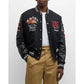 AMIRI – Appliquéd Embroidered Leather Varsity Jacket