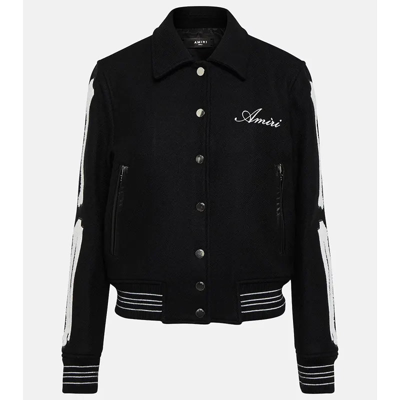 AMIRI Bones Twill Varsity Jacket