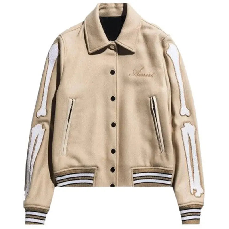 AMIRI Bones Twill Varsity Jacket