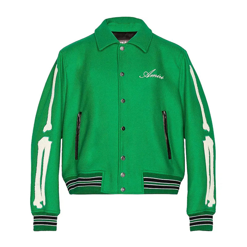 AMIRI Bones Twill Varsity Jacket