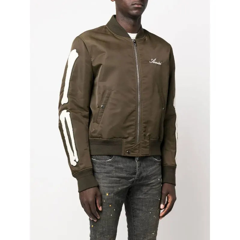 AMIRI Bones Twill Varsity Jacket