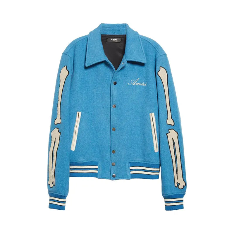 AMIRI Bones Twill Varsity Jacket
