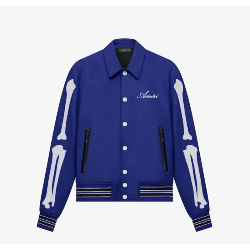 AMIRI Bones Twill Varsity Jacket