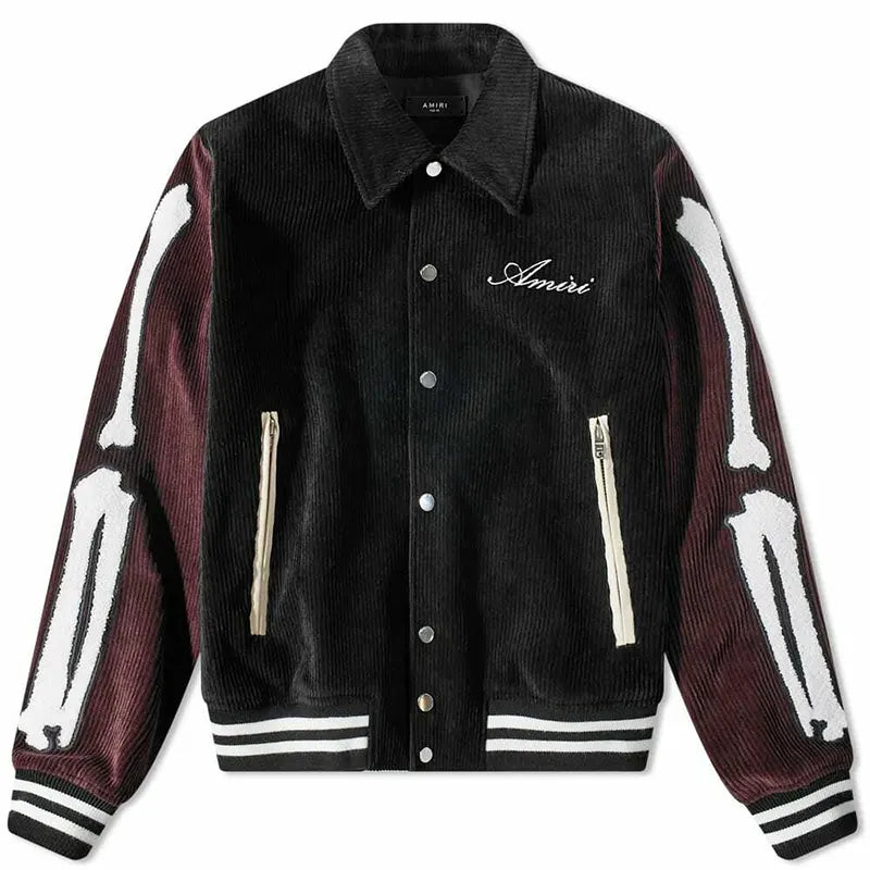 AMIRI Bones Twill Varsity Jacket