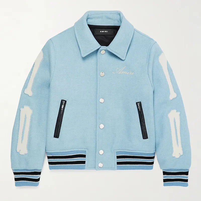 AMIRI Bones Twill Varsity Jacket