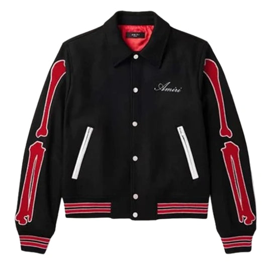 AMIRI Bones Twill Varsity Jacket