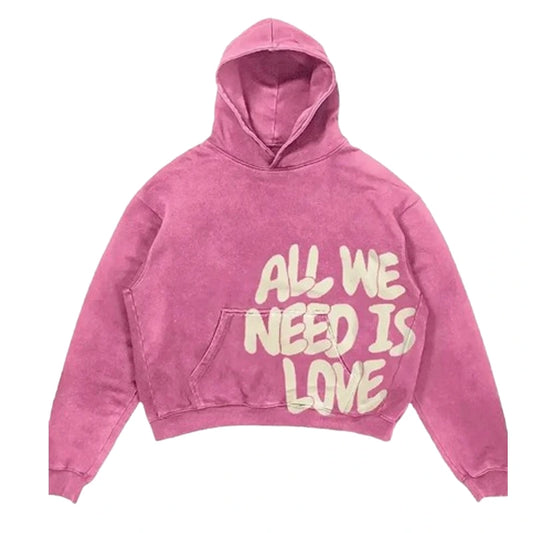 All We Need Is Money Hoodie Pink