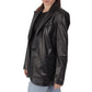 Women’s Black Leather Blazer