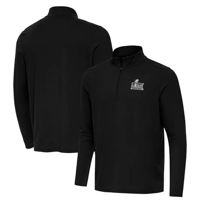 Antigua Super Bowl LIX Intent Quarter-Zip Pullover Top