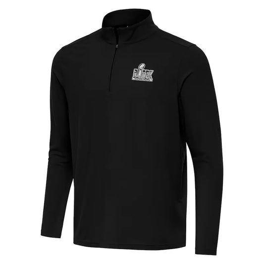 Antigua Super Bowl LIX Intent Quarter-Zip Pullover Top