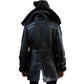 Men’s Shearling Aviator Fur Long Coat