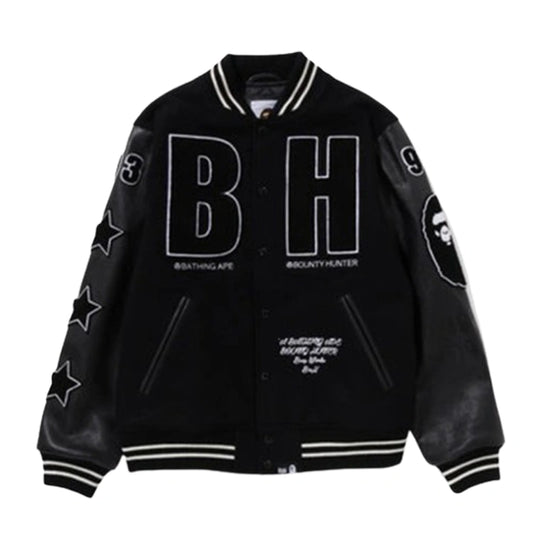 BAPE x Bounty Hunter Varsity Jacket