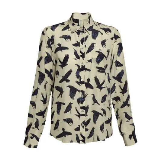 Bake Off Noel Fielding Raven Printed Shirt
