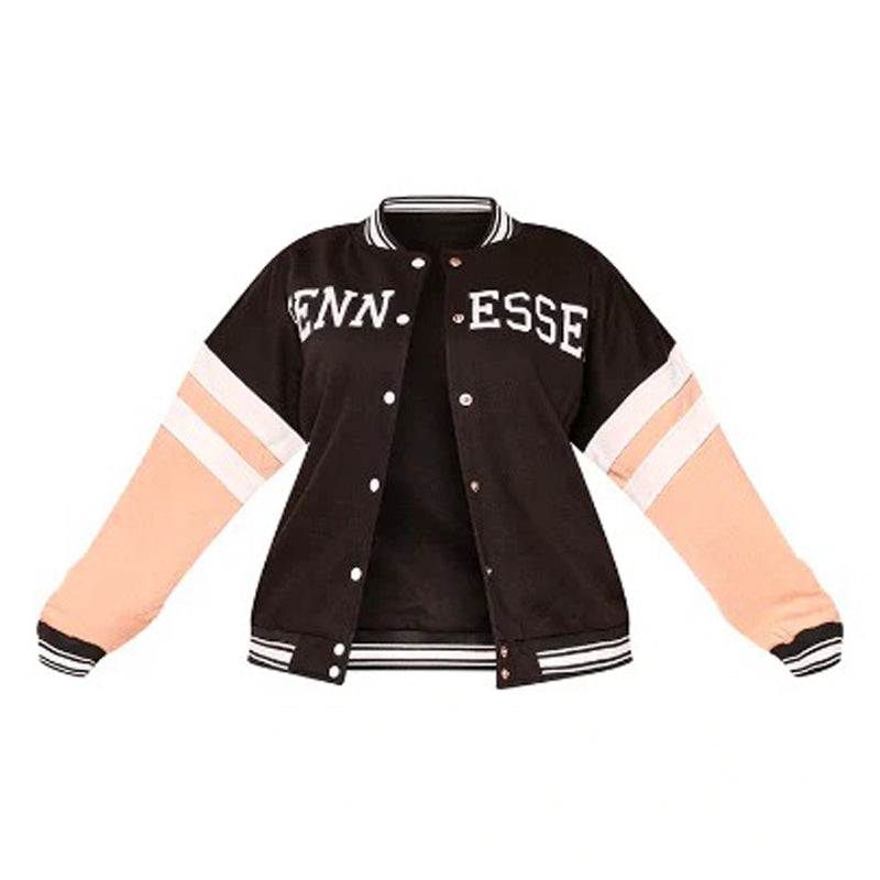 Womens-Varsity-Bomber-Jacket-In-Black