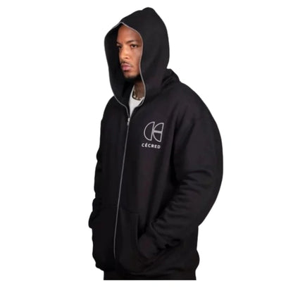 Beyonce Cecred Full Zip Hoodie Black