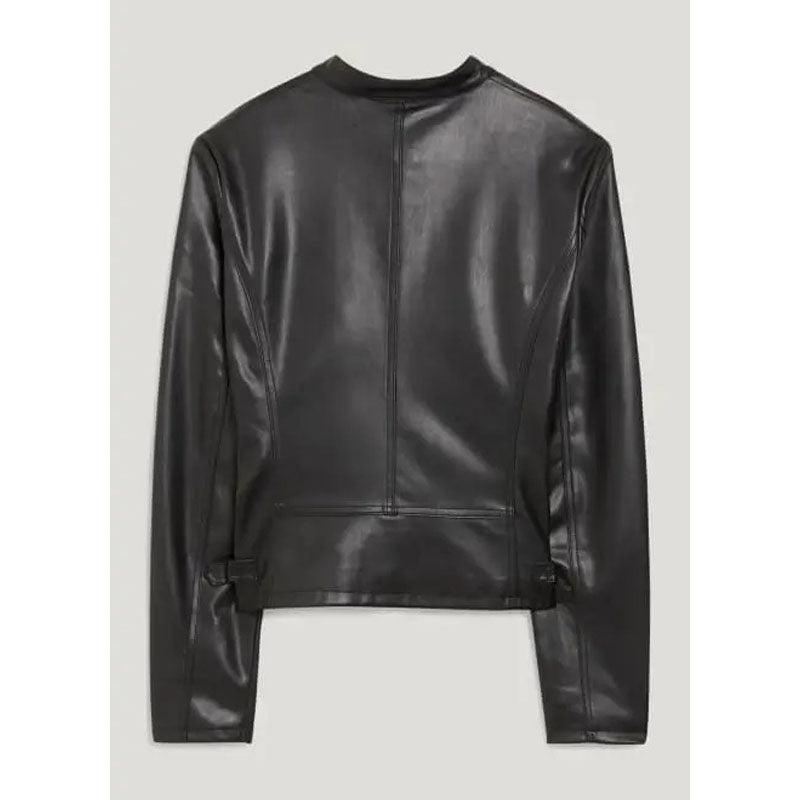 Women Faux Leather Biker Jacket