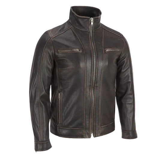 Black Rivet Leather Jacket