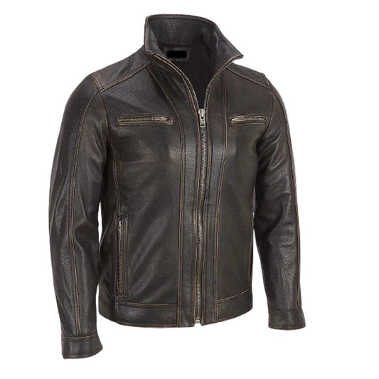 Black Rivet Leather Jacket
