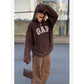 Brown Gap Hoodie