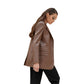 Brown eco-leather jacket