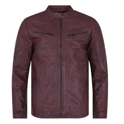 Burgundy Leather Jacket