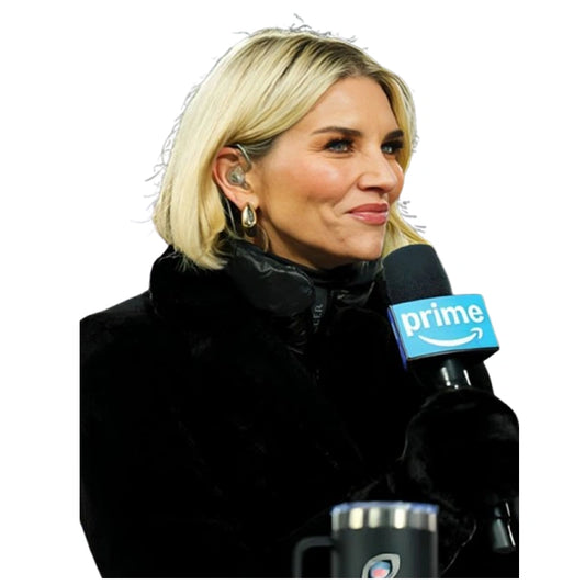 Charissa Thompson AFC Wild Card Playoffs Black Coat