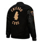 Chicago Cubs Mitchell & Ness Black Blackout Varsity Jacket