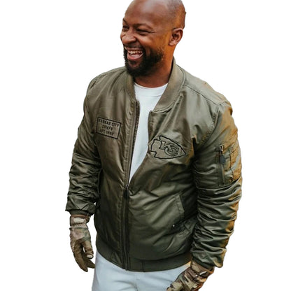 Dante Hall Kansas City Chiefs Military Jacket