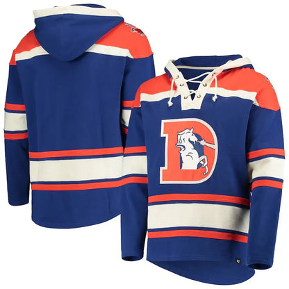 Denver Broncos Throwback Lacer Hoodie