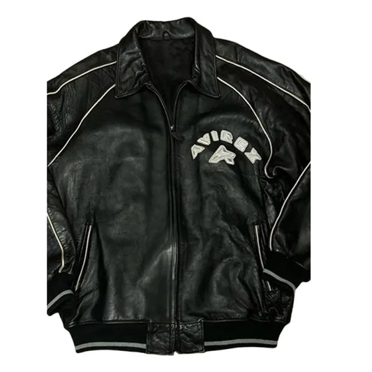 Drake-Avirex-Leather-Jacket