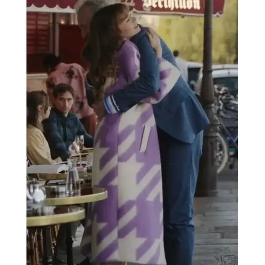 Emily in Paris Season 3 Emily Purple Coat