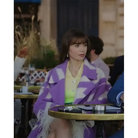 Emily in Paris Season 3 Emily Purple Coat