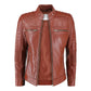 Women’s Brown Biker Leather Jacket