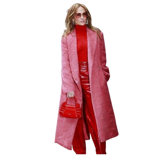 Good Morning America 2024 Jennifer Lopez Pink Coat