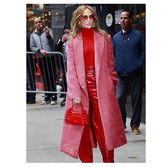 Good Morning America 2024 Jennifer Lopez Pink Coat