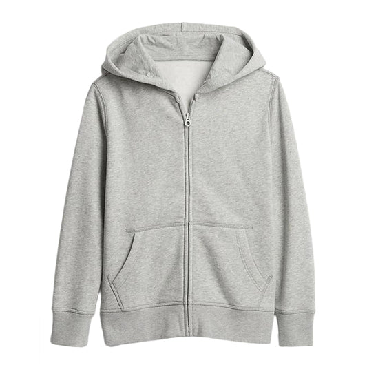 Grey Zip-Up Hoodie